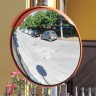 Уличное зеркало с козырьком, диаметр 600 мм